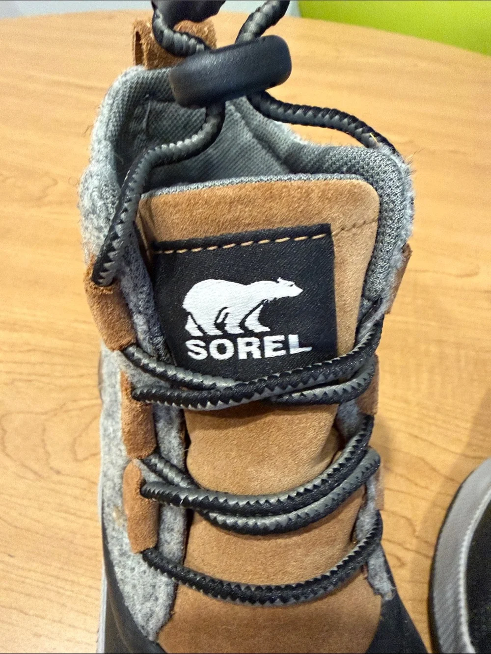Sorel Kids Out N About Classic Waterproof Duck Boots in Gray, Brown and Black
